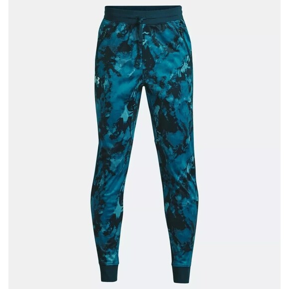 Under Armour Youth Pennant Pants in Teal Tie Dye Pattern Size XL NWT!!! - Picture 1 of 7